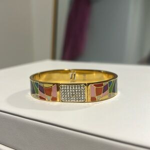 Colorful gold bangle